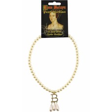 Anne Boleyn Faux Pearl Choker Necklace 16"