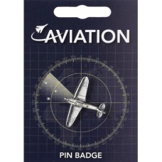 Hurricane Pin Badge - Pewter