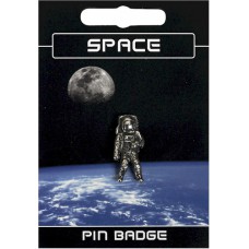 Astronaut Pin Badge - Pewter