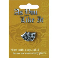 As You Like It Pin Badge - Pewter