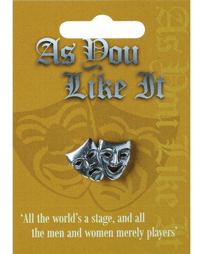 As You Like It Pin Badge - Pewter