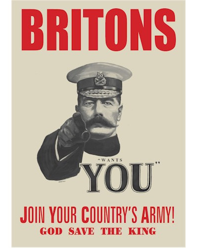World War I Lord Kitchener Recruitment Poster - A2