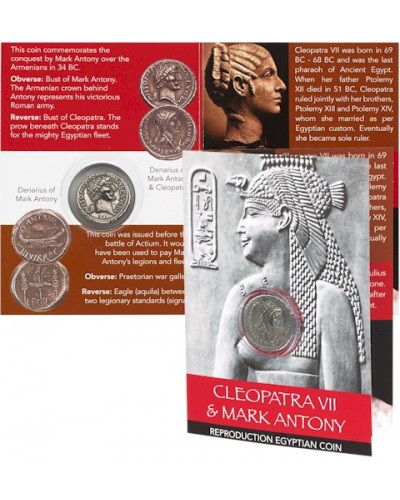 Cleopatra & Mark Antony Coin Pack - Busts Denarius