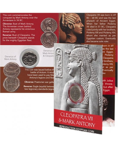 Cleopatra & Mark Antony Coin Pack - Galley Denarius