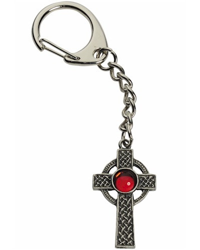 Celtic Gem Cross Key-Ring