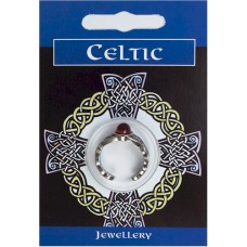 Celtic Gem Ring - Pewter