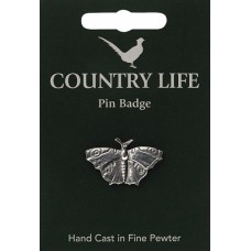 Country Life Butterfly Pin Badge - Pewter