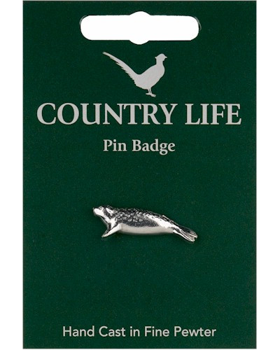 Country Life Seal Pin Badge - Pewter