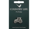 Country Life Tractor Pin Badge