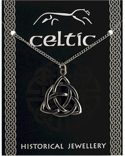 Celtic Triquetra Knot Pendant - Pewter