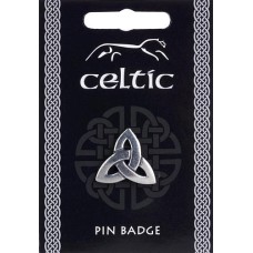 Celtic Triquetra Knot Pin Badge - Pewter
