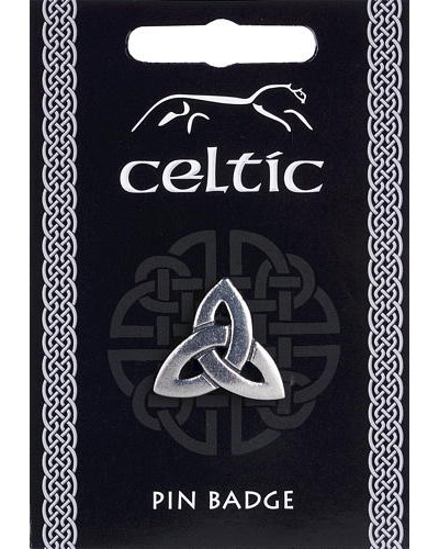 Celtic Triquetra Knot Pin Badge - Pewter