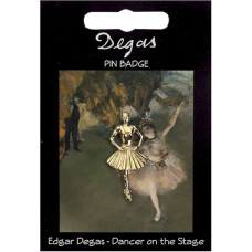 Degas Dancer Pin Badge - Gold Plated
