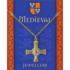 Medieval Cross Pendant - Gold Plated