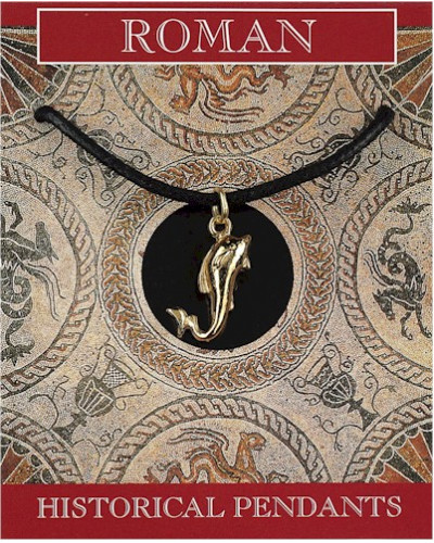 Roman Dolphin Pendant - Gold Plated