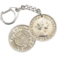 Half Crown Key-Ring - Elizabeth II