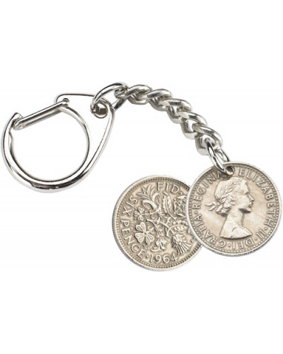 Sixpence Key-Ring - Elizabeth II
