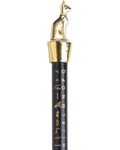 Egyptian Cat Pencil Topper - Gold Plated