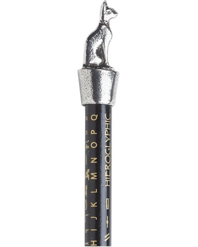 Egyptian Cat Pencil Topper - Pewter