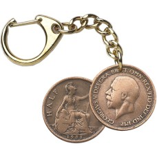 Half Penny Key-Ring - George V