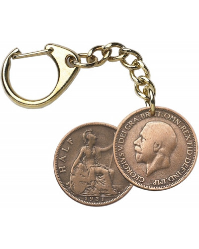 Half Penny Key-Ring - George V