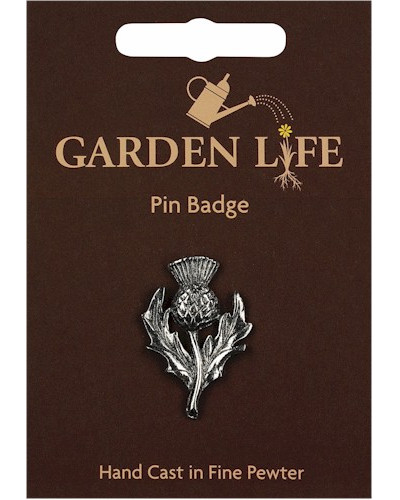 Thistle Pin Badge - Pewter