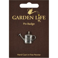 Watering Can Pin Badge - Pewter