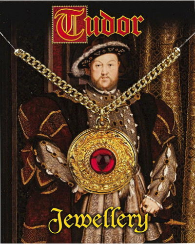 Henry VIII Gem Pendant - Gold Plated