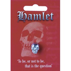 Hamlet Skull Pin Badge - Pewter