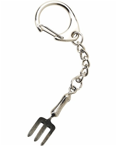 Hand Fork Key-Ring - Pewter