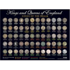 Kings and Queens Coin Poster - A3
