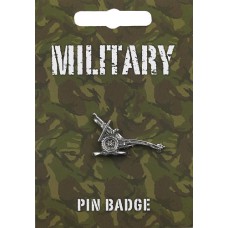 25-PDR Gun Pin Badge - Pewter
