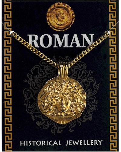 Roman Medusa Pendant - Gold Plated