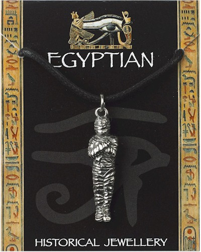 Egyptian Mummy Pendant - Pewter