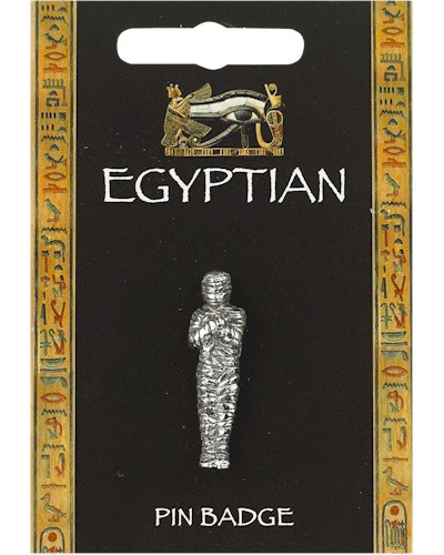 Egyptian Mummy Pin Badge - Pewter