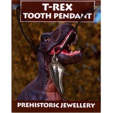 T-Rex Tooth Pendant - Pewter