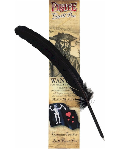 Pirate Black Quill Pen
