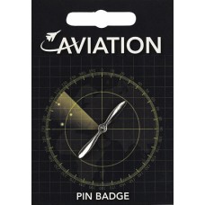 Propeller Pin Badge - Pewter