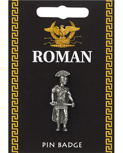 Roman Centurion Pin Badge - Pewter