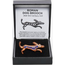 Roman Enamelled Dog Brooch