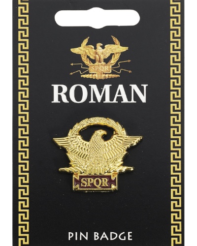 Roman SPQR Enamelled Pin Badge