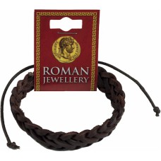 Roman Leather Single Plaited Bracelet (2 Designs)
