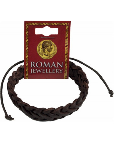 Roman Leather Single Plaited Bracelet (2 Designs)