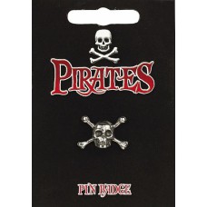 Skull & Crossbones Pin Badge - Pewter