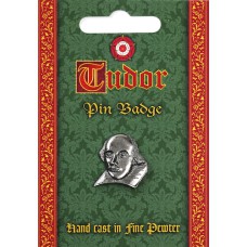 Shakespeare Bust Pin Badge - Pewter