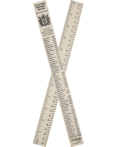 Scottish History Ruler - 30cm