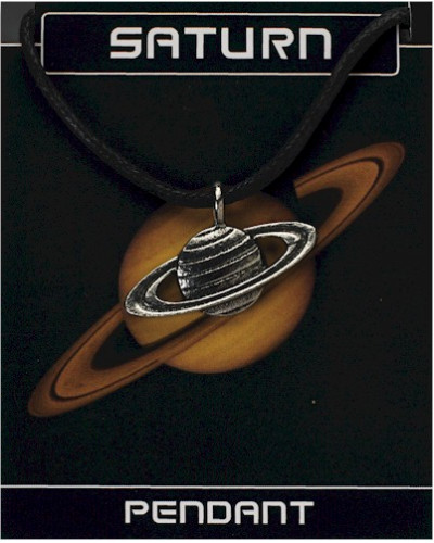 Saturn Pendant - Pewter
