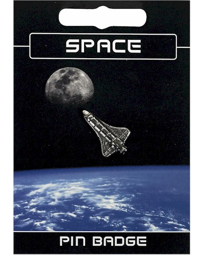 Space Shuttle Pin Badge - Pewter
