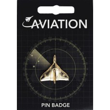 Vulcan Bomber Pin Badge - Gold Plated