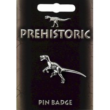 Velociraptor Pin Badge - Pewter